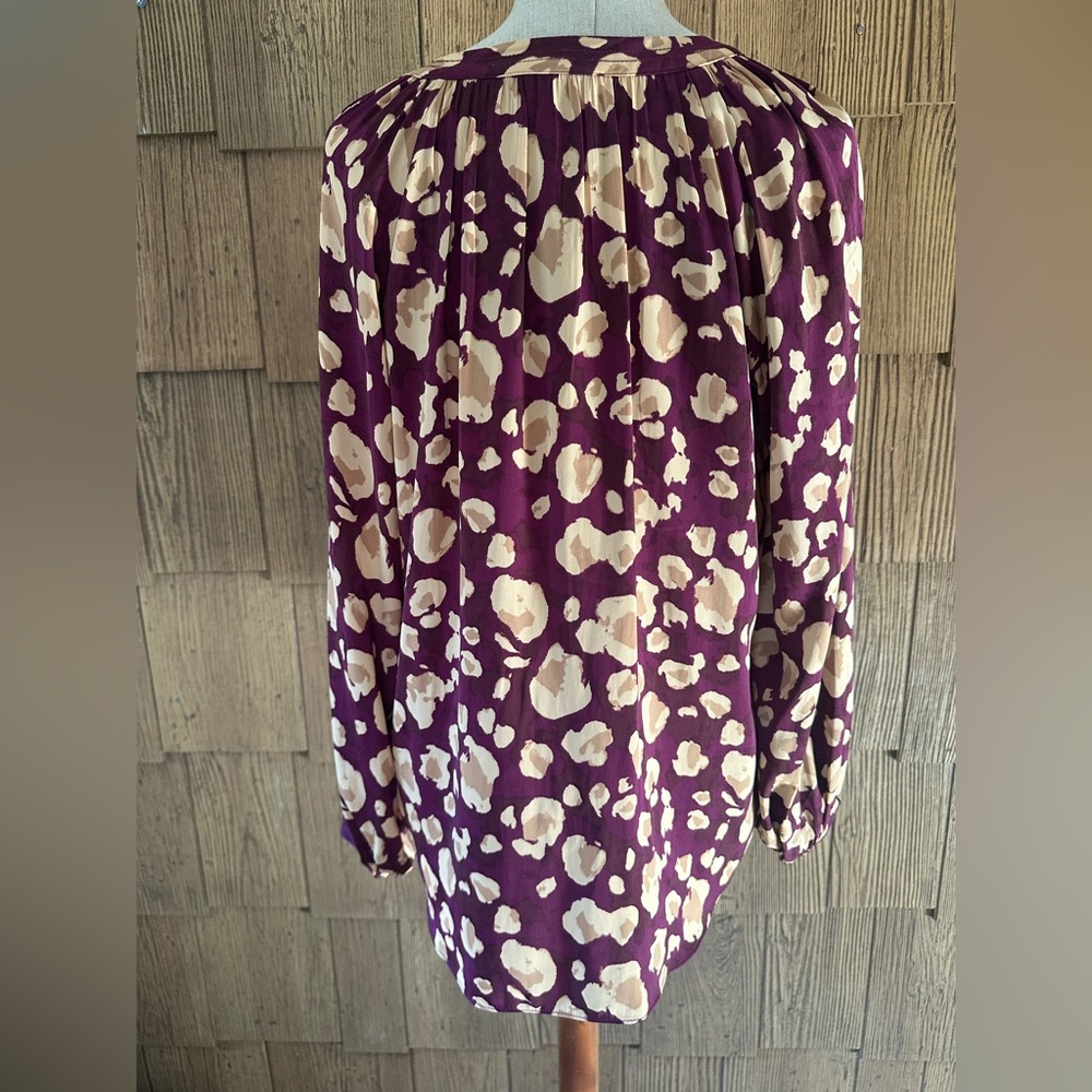 Nine West Leopard Patterned Blouse - Picture 3 of 12